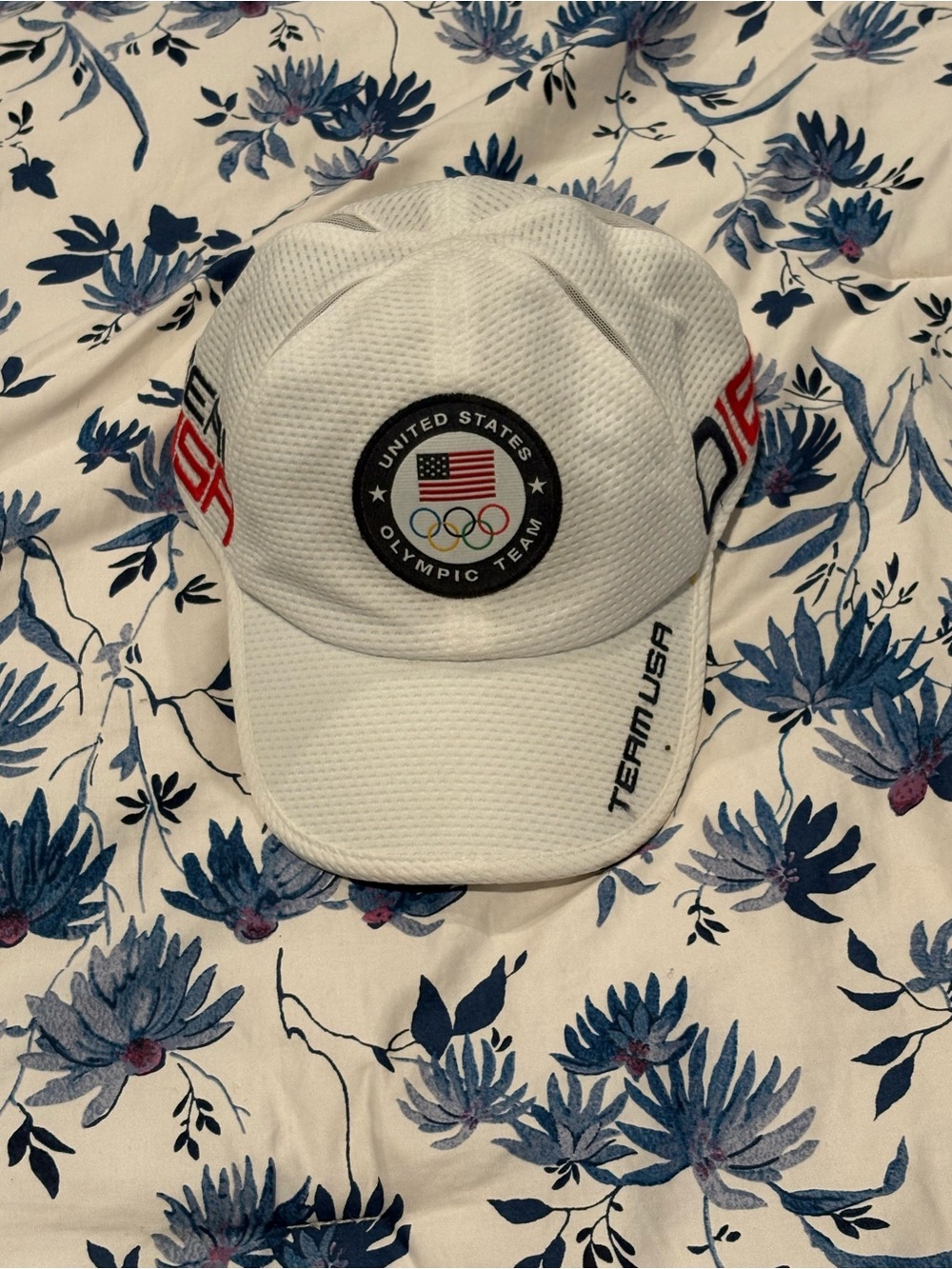 Polo by Ralph Lauren White USA Olympic Team Logo Cap with Red & Blue Accents